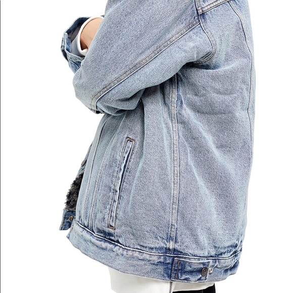 Free People Sherpa Trucker Jacket sze XS - Picture 5 of 7